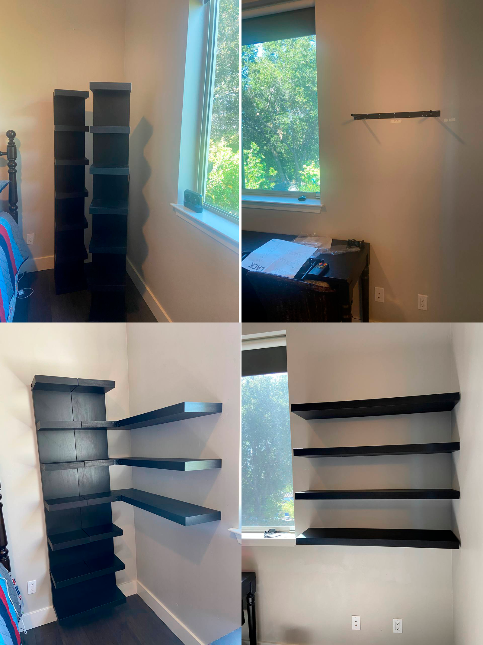 Installing the shelf
